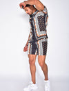 2-teiliges herren shorts und kurzarmhemd ensemble - stylisches freizeit-outfit für den sommer - für entspannte anlässe