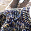 Männerstrickpullover - lebhaft gemusterter jumper