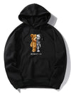 Roboter teddy-bär hoodie - ausgefallene herren freizeitjacke