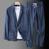 2-teiliger männer casual blazer und hosenanzug - leichtgewichtig für büro und abendanlässe