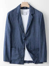 2-teiliger männer casual blazer und hosenanzug - leichtgewichtig für büro und abendanlässe