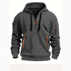 Halb-zip hoodie - vielseitiger pullover sweatshirt für herren