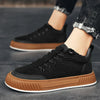 Hochgeschnitteni sneaker für männer mit rippemuster - trendy freizeitschue für jeden tag
