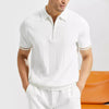 Männers poloshirt mit reissverschluss - leichtes premium-material für lässige anlässe