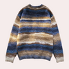 Männlicher strickcardigan in stylischem blau – lässige freizeitmode für büro und freizeit