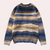 Männlicher strickcardigan in stylischem blau – lässige freizeitmode für büro und freizeit