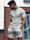 Männer t-shirt und shorts outfit – lässige zweiteiler für den alltag