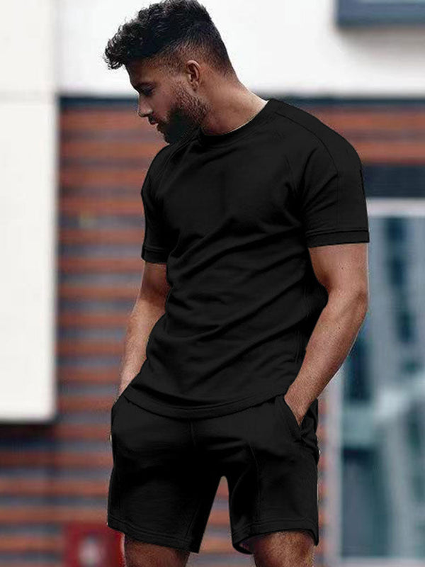 Männer t-shirt und shorts outfit – lässige zweiteiler für den alltag