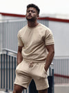 Männer t-shirt und shorts outfit – lässige zweiteiler für den alltag
