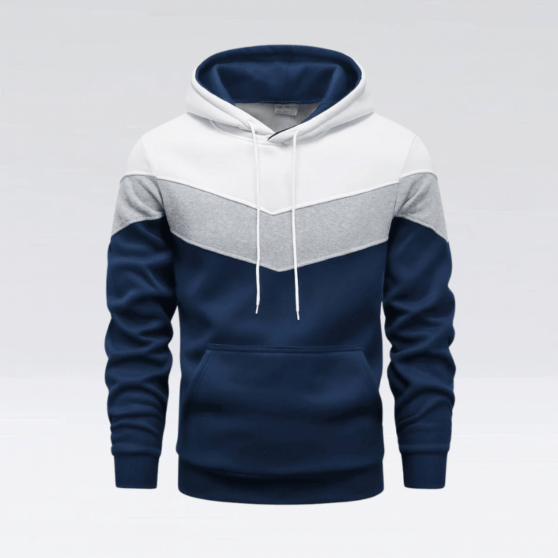 Herren Hoodie mit Blockfarbe - Stylisch & Lässig Freizeitlook