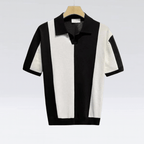 Herren Strick-Polohemd - Zeitgemäßes Kurzarm-Shirt Casual