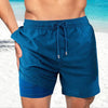 Männer badeshorts mit tasche im trendigen flamingo-design für urlaub - leichte badebekleidung mit innerer futter