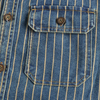Männerschuerze aus denim – robuste langarm mit klassischem streifen-design für lässige anlässe