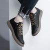 Männersneaker aus echtem italienischem leder – vielseitige smart-casual schuhe für büro und freizeit