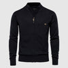 Männers strukturstrick full-zip cardigan - vielseitige, stilvolle oberbekleidung