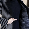 Männlichs graues klassisches overcoat - stilvolle oberbekleidung für smarte freizeitlooks