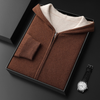 Männer zip-hoodie - luxuriöser cashmere-mix für lässige anlässe