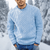 Männlicher kabelstrickpullover - gemütliches winter-basiselement für den stilbewussten mann