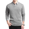 Männer baumwoll v-ausschnitt pullover - schicker strick für freizeit und büro