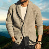 Männers strickjacke in lässiger passform – sanftes freizeit-knitwear für den alltag