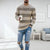 Chunky strickpullover - männer gemütlicher strickpulli