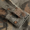 Herren cargo-hemd im robusten militärstil – langarm button-up mit brusttaschen