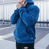 Flauschiger fleece-hoodie - männer pulli aus softmaterial
