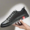 Männer sneaker im lässigen stil - vielseitiges schwarzes design für den alltag