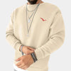 Modischer, leichter lagenpullover für männer – vielseitiges crew-neck sweatshirt für den alltag