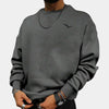 Modischer, leichter lagenpullover für männer – vielseitiges crew-neck sweatshirt für den alltag