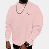 Modischer, leichter lagenpullover für männer – vielseitiges crew-neck sweatshirt für den alltag
