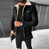Männers denimjacke mit kuscheligem sherpa-futter - stylische oberbekleidung für den alltag