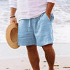 Männers leinen shorts - vielseitige sommer strandmode