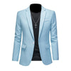 Männlicher taillierter blazer - strukturierte jacke mit schalkragen - einreihiger 2-knopf-stil
