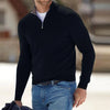 Herren halbzip-pullover – gestrickter langarm-sweater