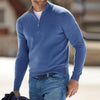 Herren halbzip-pullover – gestrickter langarm-sweater