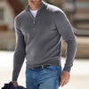 Herren halbzip-pullover – gestrickter langarm-sweater