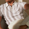 Männer polo shirt deluxe slim fit mit halb-reissverschluss – modischer kurzarm-style für den alltag