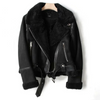 Lederjacke mit schaffellfutter – elegante herrenoberbekleidung
