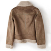 Lederjacke mit schaffellfutter – elegante herrenoberbekleidung