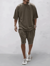 2-teiliges lässiges sportoutfit - gemütliche herren-loungewear