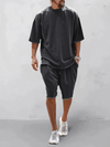 2-teiliges lässiges sportoutfit - gemütliche herren-loungewear