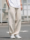 Lässige herren baggy-hosen - leichte beige freizeitmode für den alltag