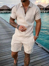 Männli trendy zweiteiler für en lässige summer-look