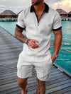 Männli trendy zweiteiler für en lässige summer-look