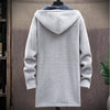 Hooded cardigan für männer – weiche fleece winterjacke – lässige langarm-oberbekleidung