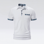 Männer polohemd - taillierte passform mit musterdetails