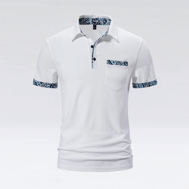 Männer polohemd - taillierte passform mit musterdetails