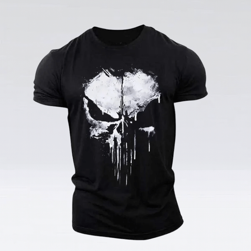 Männer T-Shirt Totenkopf – Trendiges Shirt für Anlässe