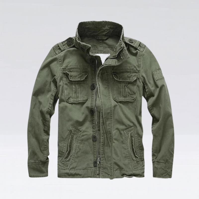 Männers arbeitsjacke im militärstil - robuste jacke für den alltag